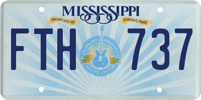 MS license plate FTH737