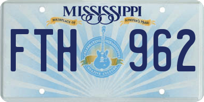 MS license plate FTH962