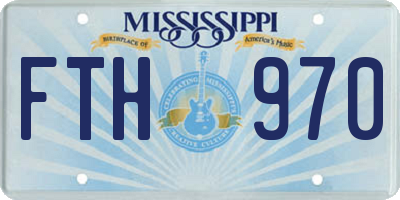 MS license plate FTH970