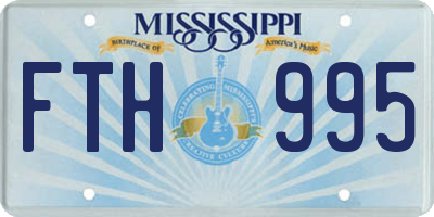 MS license plate FTH995