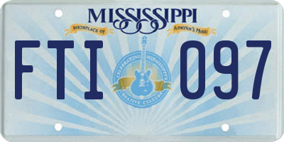 MS license plate FTI097