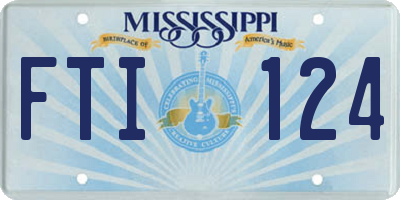 MS license plate FTI124