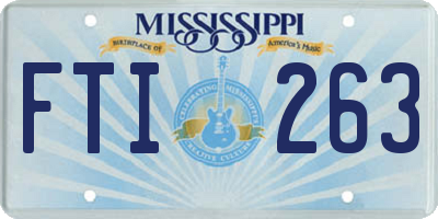 MS license plate FTI263