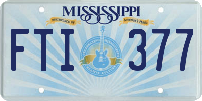 MS license plate FTI377