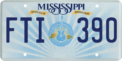 MS license plate FTI390
