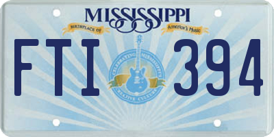 MS license plate FTI394