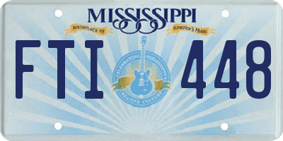 MS license plate FTI448