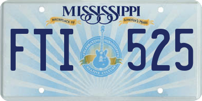 MS license plate FTI525