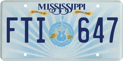 MS license plate FTI647