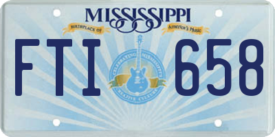 MS license plate FTI658