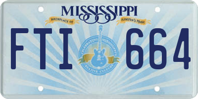 MS license plate FTI664