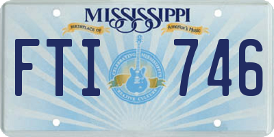 MS license plate FTI746