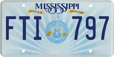 MS license plate FTI797