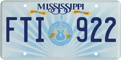 MS license plate FTI922