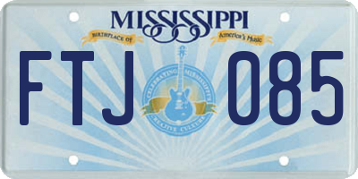 MS license plate FTJ085