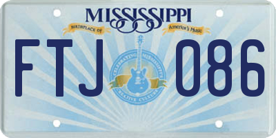 MS license plate FTJ086