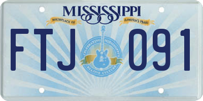MS license plate FTJ091
