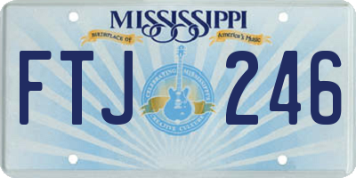 MS license plate FTJ246