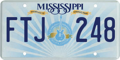 MS license plate FTJ248