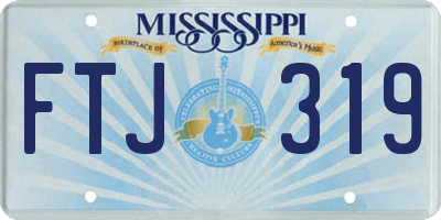 MS license plate FTJ319