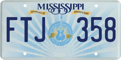 MS license plate FTJ358