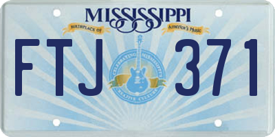 MS license plate FTJ371
