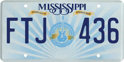MS license plate FTJ436