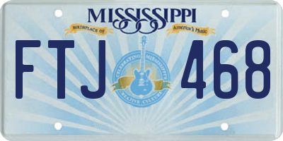 MS license plate FTJ468