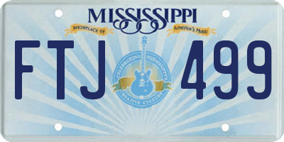 MS license plate FTJ499