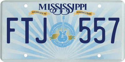 MS license plate FTJ557