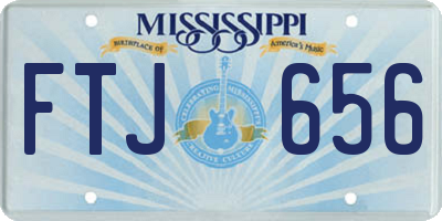 MS license plate FTJ656