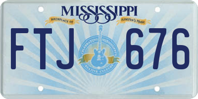MS license plate FTJ676