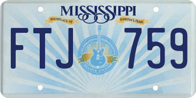 MS license plate FTJ759