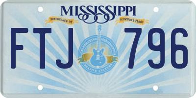 MS license plate FTJ796