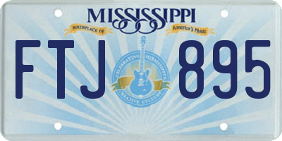 MS license plate FTJ895