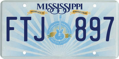 MS license plate FTJ897