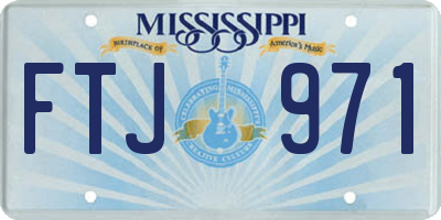 MS license plate FTJ971