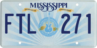 MS license plate FTL271