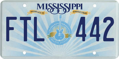 MS license plate FTL442
