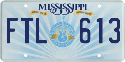 MS license plate FTL613
