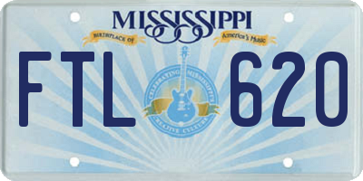 MS license plate FTL620