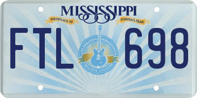 MS license plate FTL698