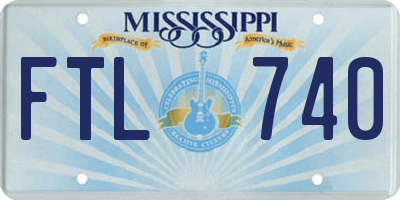 MS license plate FTL740
