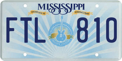 MS license plate FTL810