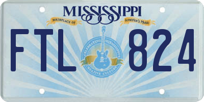 MS license plate FTL824