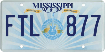 MS license plate FTL877