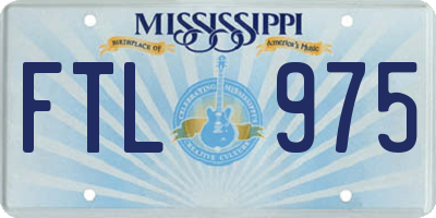 MS license plate FTL975