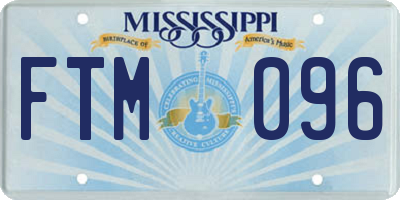 MS license plate FTM096