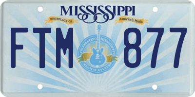 MS license plate FTM877