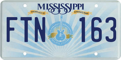 MS license plate FTN163